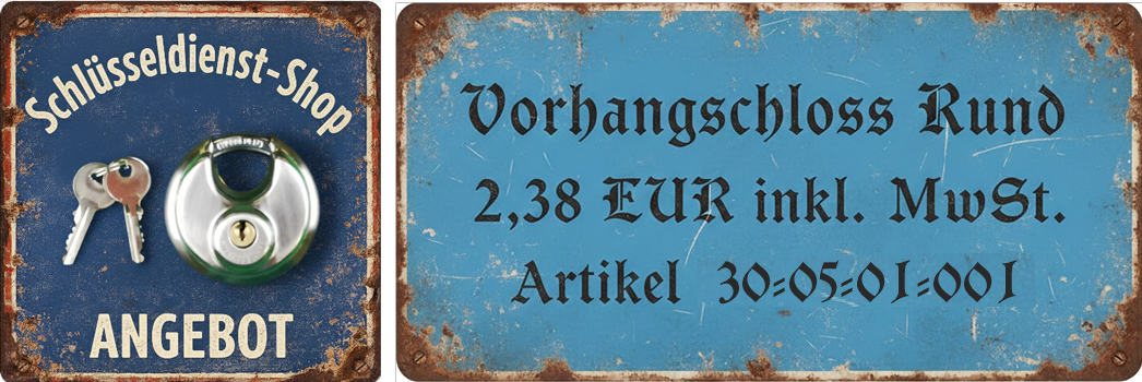Angebot Vorhangschloss rund